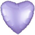 Фольгированное сердце 45 см. сатин lilac арт.1204-0954