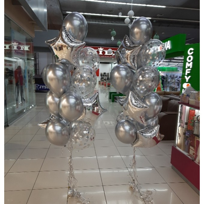 Гелиевые шары, композиция "Звёздный путь" арт. 356