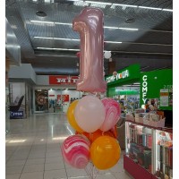 Гелиевые шары, композиция "Сказочная лисичка" арт. 358