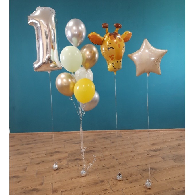 Гелиевые шары, композиция "Тёплый день" арт. 363