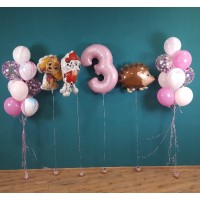 Гелієві кульки,  композиція "Щасливий ранок" арт. 0400 Гелієві кульки,  композиція "Щасливий ранок" арт. 0400