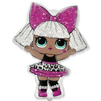 Фольгированный гелиевый шар «Кукла ЛОЛ дива» арт. 3207-1550