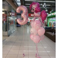 Гелиевые шары, композиция "Маленький пони" арт. 0355