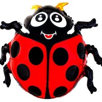 Фольгированный гелиевый шар "Божья коровка" арт. 1207-0433