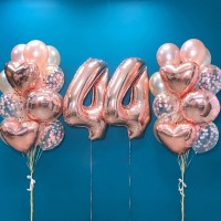 Гелиевые шары, композиция для девушки  "Юбилей" арт.0269