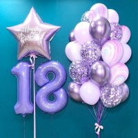 Гелиевые шары, композиция для девушки  "Вдохновение" арт. 0273