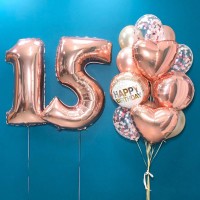 Гелиевые шары, композиция для девушки  "Виола" арт. 0275