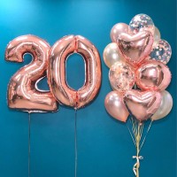 Гелиевые шары, композиция для девушки  "Злата" арт. 0291