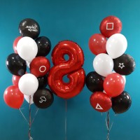 Гелиевые шары, композиция "Весёлая игра" арт. 0188