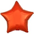 Фольгированная звезда 19"- 48 см металлик оранжевая Ф арт. 1204-0014