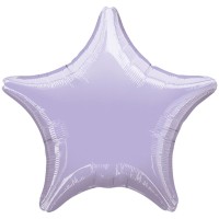 Фольгированная звезда 19"- 48 см пастель лиловая Ф арт. 1204-0018