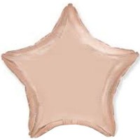 Фольгированная звезда 45 см rose gold Ф арт. 1204-0761
