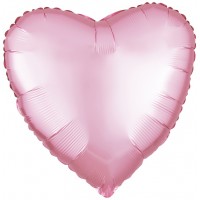 Фольгированное сердце 45 см пастель розовое Ф арт. 1204-3011