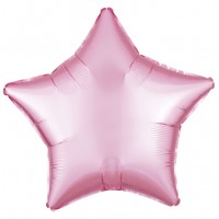 Фольгированная звезда 45 см пастель розовая Ф арт. 3204-0004