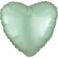 Фольгированное сердце 45 см. мятное арт.3204-0574
