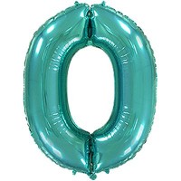 Фольгированный гелиевый шар - цифра ,  металлик Тиффани 40"-90 см. артикул 3807-1358