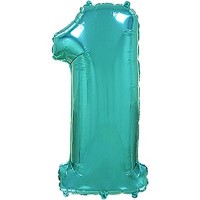 Фольгированный гелиевый шар - цифра ,  металлик Тиффани 40"-90 см. артикул 3807-1359