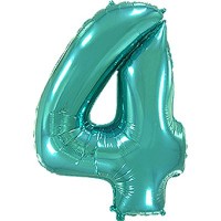 Фольгированный гелиевый шар - цифра ,  металлик Тиффани 40"-90 см. артикул 3807-1362