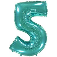 Фольгированный гелиевый шар - цифра ,  металлик Тиффани 40"-90 см. артикул 3807-1363