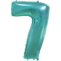 Фольгированный гелиевый шар - цифра ,  металлик Тиффани 40"-90 см. артикул 3807-1365
