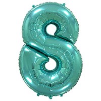 Фольгированный гелиевый шар - цифра ,  металлик Тиффани 40"-90 см. артикул 3807-1366