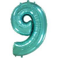 Фольгированный гелиевый шар - цифра ,  металлик Тиффани 40"-90 см. артикул 3807-1367