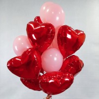 Гелиевые шары, композиция "Знак любви" арт. 041