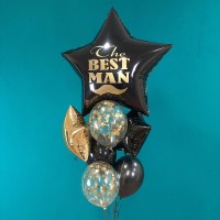 Гелиевые шары, композиция "The Best Man" арт. 001