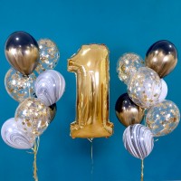 Гелиевые шары, композиция "Стильный праздник" арт. 057