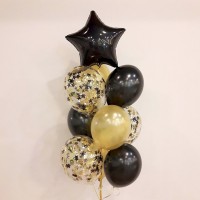 Гелиевые шары, композиция "Черный принц" арт. 022