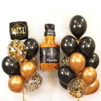 Гелиевые шары, Композиция "Медовый Виски" арт. 090