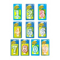 Свеча -цифра 7,6 см. арт. 1502-0135