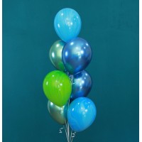 Гелиевые шары, композиция "Посейдон" арт. 0130