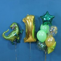 Гелиевые шары, композиция "Тираннозавр " арт. 0127