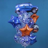 Гелиевые шары, композиция "Автомобилист" арт. 0134