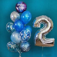 Гелиевые шары, композиция "Космос" арт. 0131