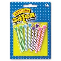 Свечи для торта с сердцем 8шт. арт.1502-1157