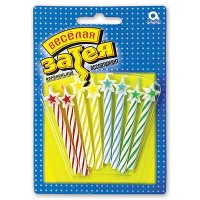 Свечи для торта со звездой  8шт. арт.1502-1158