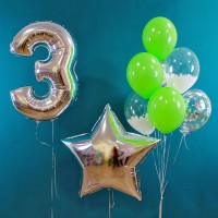 Гелиевые шары, композиция "Маленькая звездочка" арт. 0157