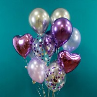 Гелиевые шары, композиция "Орхидея" арт. 0146