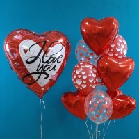 Гелиевые шары, композиция "Большая любовь" арт. 0167