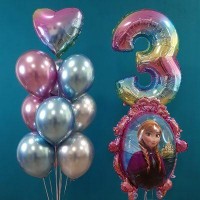 Гелиевые шары, композиция "Смелая Анна" арт. 0177