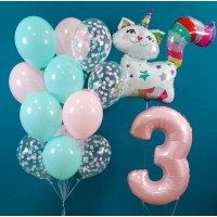 Гелиевые шары, композиция "Волшебница" арт. 0243