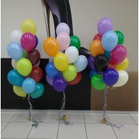 Гелиевые шары, композиция "Цветное облако" арт. 0189