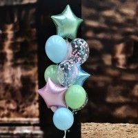 Гелиевые шары, композиция "Нежность" арт. 0205