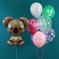Гелиевые шары, композиция "Малыш Коала" арт.0117