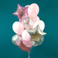 Гелиевые шары, композиция "Розовые мечты" арт. 084