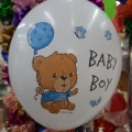 Кулька латексна 35 см - 14" з принтом "Baby boy" арт. 3032