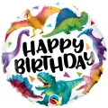 Фольгована кулька "Нappy birthday світ динозаврів" 18" арт. 3202-1063