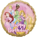 Фольгированный шар "Нappy birthday Принцессы" 18" арт. 3202-2863